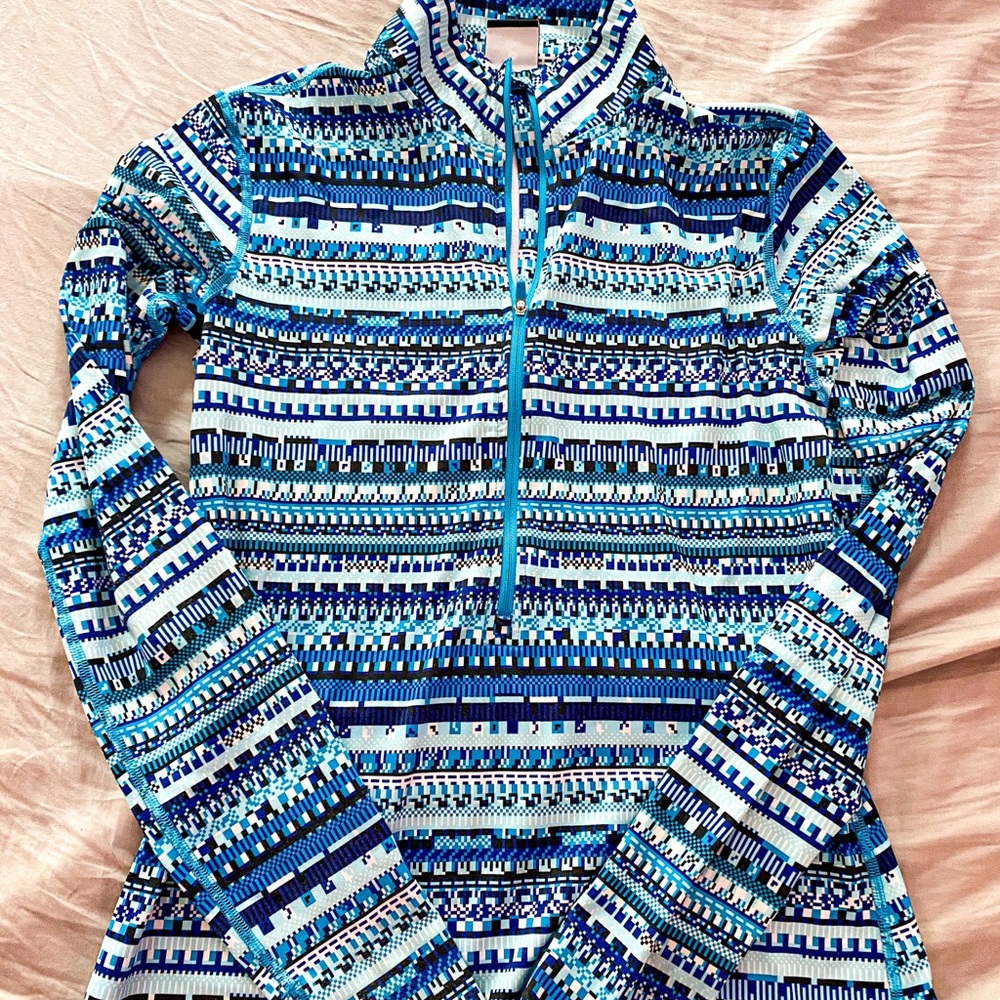 Nike Pro Patterned Half Zip